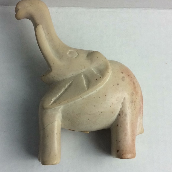 Soapstone Elephant 4”X6”X2” - Picture 6 of 6